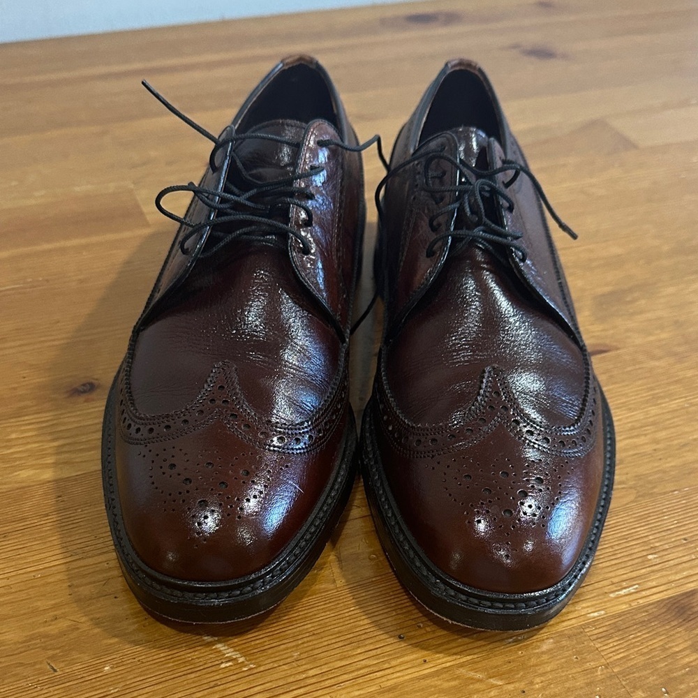 Sears Dark Brown Leather Men's Oxford Shoes